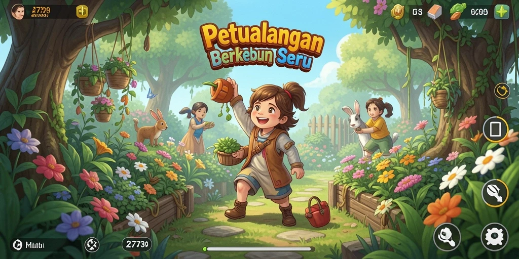 Tangkapan layar gameplay 2739 menampilkan pengalaman berkebun yang mendalam.