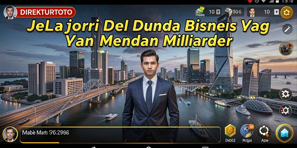 Screenshot gameplay <strong>DIREKTURTOTO</strong> menampilkan manajemen bisnis yang strategis dan interaktif.