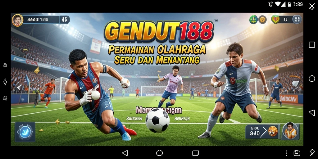 Tampilan gameplay seru dari GENDUT188 dalam aksi olahraga.