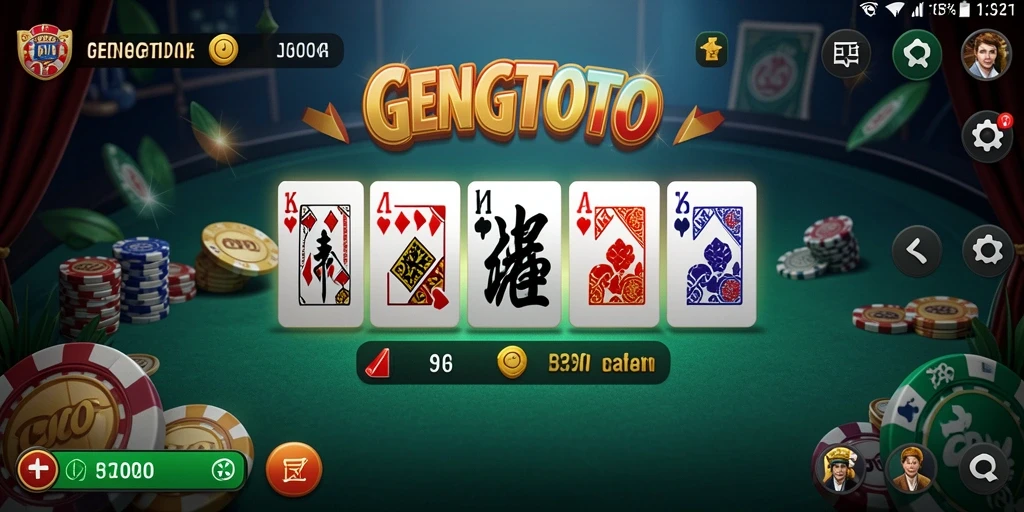 Menampilkan gameplay seru dari GENGTOTO.