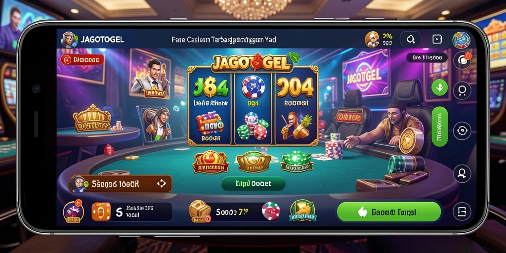 Tampilan menarik dari gameplay Live Casino di aplikasi JAGOTOGEL.