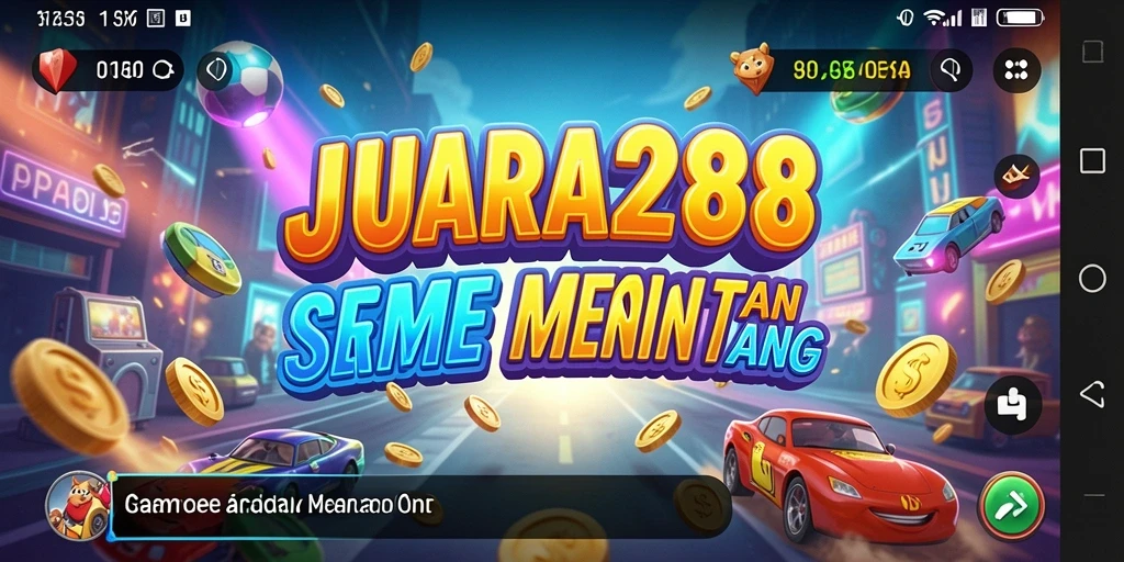 Screenshot JUARA288 menampilkan momen seru dalam permainan arcade.
