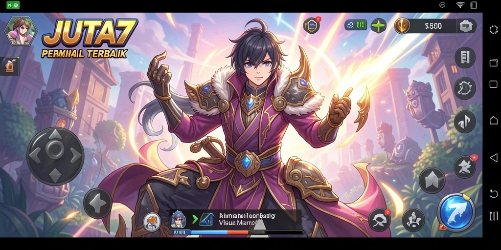 Tampilan gameplay menarik di dunia anime JUTA7.