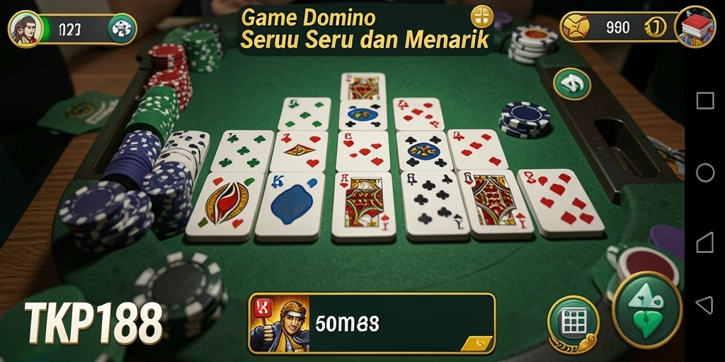 Gameplay seru di aplikasi TKP188 yang penuh aksi Domino.